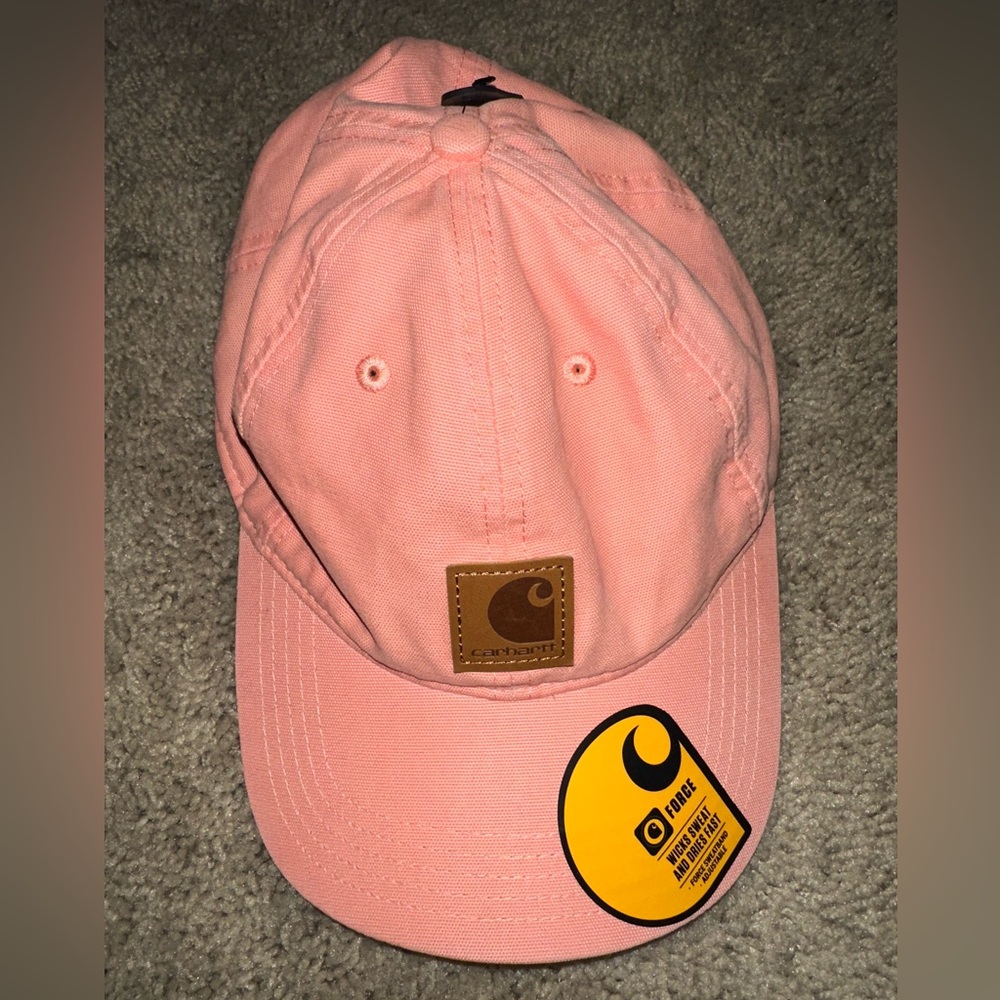 Carhartt Canvas Cap Unisex Adjustable Back Peach One Size New With Tags